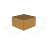 E1 Packaging 7" x 7" x 4 1/2" Corrugated Boxes