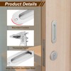 PATIKIL Recessed Finger Flush Pulls 4" 2 Pcs Pocket Door