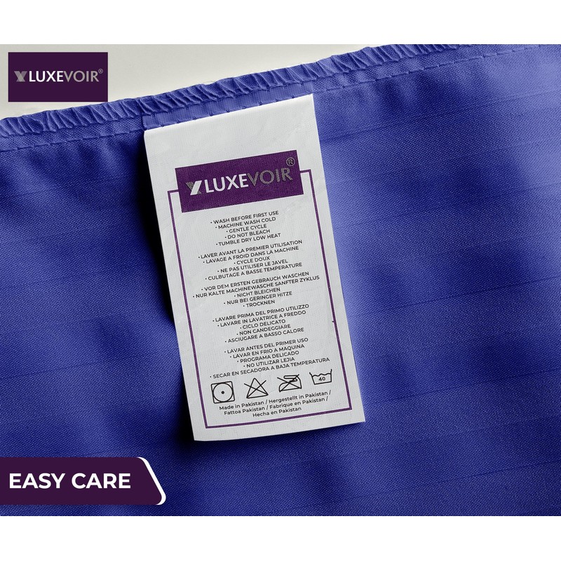 Luxevoir® Pillow Cases 2 Pack - Ultrasoft Satin Stripe Microfiber