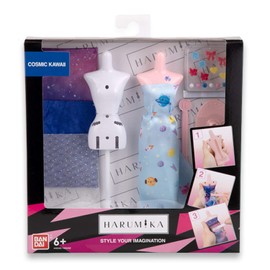 Bandai Harumika 40432 Deluxe Designer Set Kawaii Theme-Craft Kit-Create Your Own Fashion Without Needle and Thread, Cosmic Kawai, Mittel