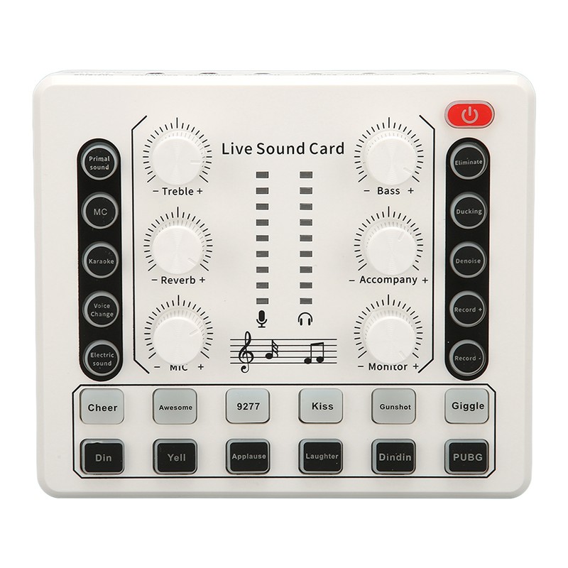 Live Sound Card Multiple Sound Effects Voice Changing Mini Sound