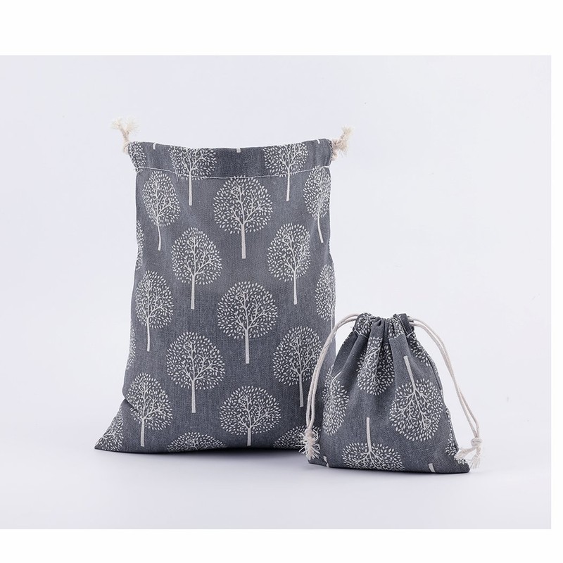 Amoyie 3 pcs Drawstring Storage Bags Set for Cosmetic Travel