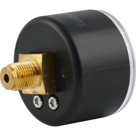 Fittingteile - Horizontal Pressure Gauge Diameter 40 mm - Display Range 0 to 16 Bar - Class 2.5 for Compressed Air Pneumatic Pressure Display