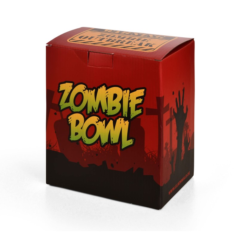 Elbenwald 3D Zombie Head Bowl 1000 ml Ceramic Green