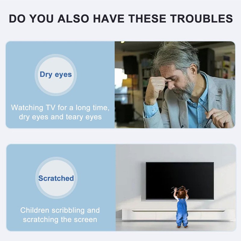 JHZDX Anti Blue Light Screen Protector for 32-37 Inches TV
