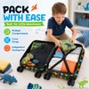 Kids Suitcase Set for Boys, Hardside 2Pcs Carry on Rolling