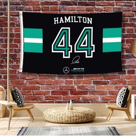 MOOR Lewis Flag Hamilton 44 Banner Flag 3x5ft/HD printing/Vibrat Color/150D Polyster for car fans