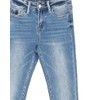 VERVET by Flying Monkey Blue Denim Cropped Skinny Jeans Distressed