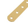 T Tulead Straight Flat Brackets Iron Mending Plates Golden, 4.53"x0.7"x0.06",