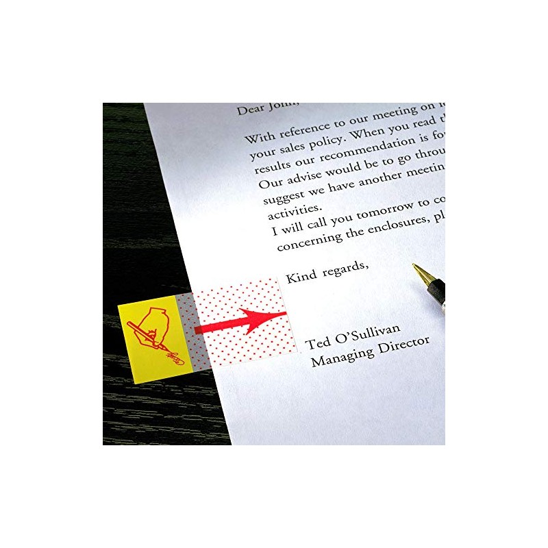 Post-it Message Flags, "Sign Here", 50/Dispenser, 1 Dispenser/Pack, 1 in