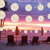 Pallerina 25Ft White Lantern String Lights with 10pcs G40 LED