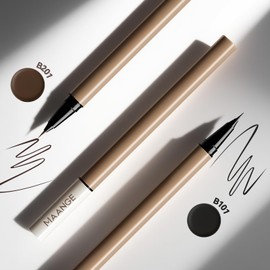 MAANGE Liquid Eyeliner with Fine Brush Tip | Waterproof, Stay All Day Makeup, Smudge Resistant (B201,2pcs)