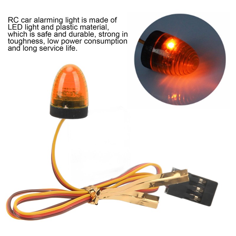 RC Car Alarming Light 5 Light Modes High Simulation Round