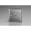 Varilight 1-Gang 10A 1- or 2-Way Toggle Switch Brushed Steel