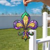 Louisiana Fleur De Lis Acrylic Suncatcher, Mardi Gras Fleur de