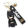 DAIYAMONDO Premium Famous Black Super Hero Action Cute Silicon 3D
