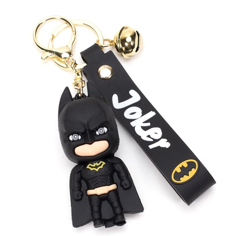 DAIYAMONDO Premium Famous Black Super Hero Action Cute Silicon 3D