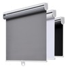 Cordless Roller Shades Blackout Blinds for Windows Room Darkening Rolled