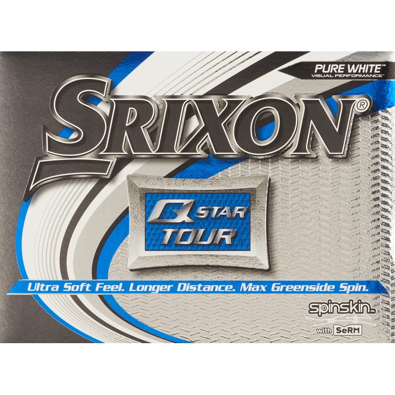 Srixon Q-Star Tour Golf Balls, 3-Piece Urethane Cover, 1 Dozen,