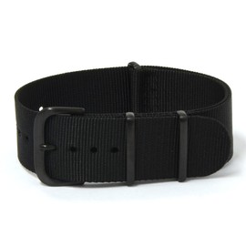 CASSIS Nylon Watch Strap TYPE NATO IP Type Nato Epi #141.601B 0.9 inches (22 mm) Replacement Tool Included, Black, Luxury