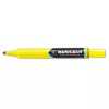 Marks-A-Lot 3 MARKS-A-LOT CHISEL TIP PERMANENT LARGE YELLOW MARKER BOLD NARROW SIGNS METAL