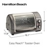 Hamilton Beach Easy Reach 4-Slice Countertop Toaster Oven With Roll-Top