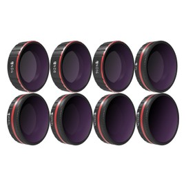 Freewell All Day - 4K Series - Pack of 8 ND4, ND8, ND16, CPL, ND8/PL, ND16/PL, ND32/PL, ND64/PL Camera Lens Filter Compatible with Osmo Action Camera (Not Compatible with Action 4)