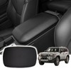 Areeyils Black Leather Center Console Armrest Cover for 2024-2025 2026