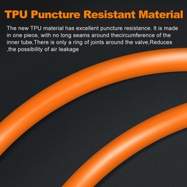 CYCLAMI 1/2-Pack TPU Inner Tube 700C x 18-32c, All Road Bike Inner Tubes with 45mm/65mm/85mm Presta Valves Ultra-Light 30g (Include 2 Tire Levers) (1Pc-FV:65mm)