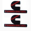 2Pack Compatible with Cummins Turbo Diesel Emblem Badge High Output