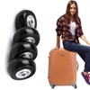 MAEZOE 4-Pack Luggage Suitcase Replacement Wheels, 50mm x 18mm Rubber