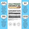 BioSchwartz Coconut Oil Capsules 2000mg - Organic Pure Extra Virgin