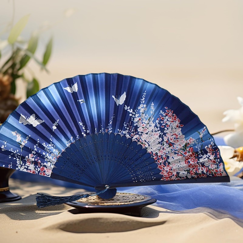 Formemory Men's Women's Folding Folding Bamboo Fan, Japanese Style, Summer,