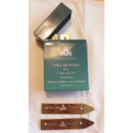 Unbranded 3 adjustable sets SWISS STAYS Adjustable Collar System  ( Brass )