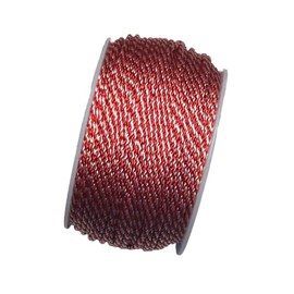 US Ropes Tactical Nylon Micro Cord 1.18mm X 125ft Lightweight Braided Cord (3/64" Diameter) on Spool Camping Boating Home Fishing Garden Jewelry 90lb Test Breaking Load (Candy Cane)