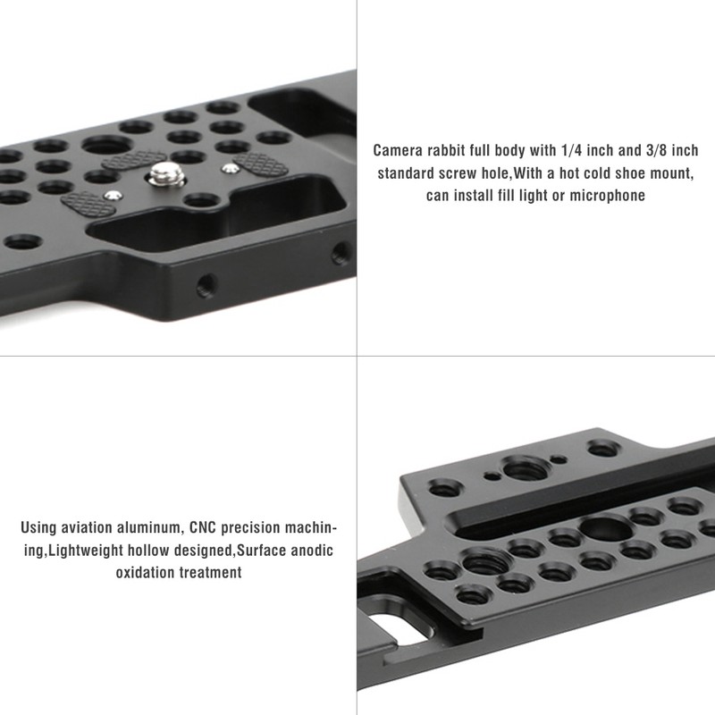 Aluminium Alloy Wear Resistant Camera Cage Extension Frame Kit for