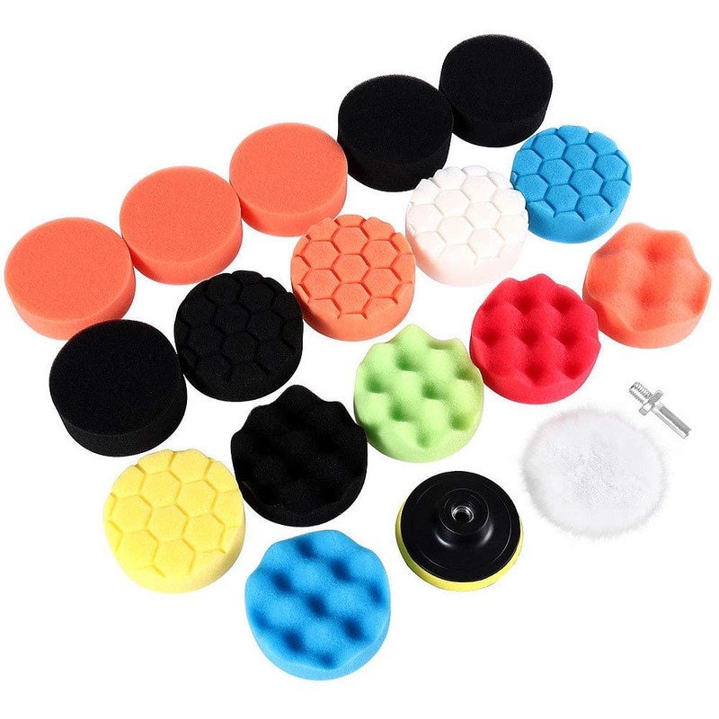 Polishing Pads Kit, Buffing Pads Car Foam Polisher Attachment for