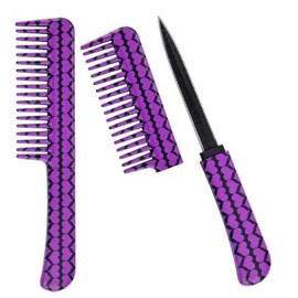 Pretti Protection Comb - Perfect for Any Occasion - Color: Pink Hearts Comb