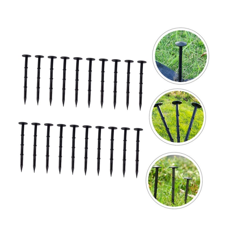 CAXUSD 60pcs Lightweight Gardening Stakes Durable Ground Anchors with Special