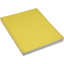 Staples Computer Paper 9.5 x 11-Inch, 2-Part 15 lbs. 100 Bright, White/Canary 1650-Sheets/CT (380482)
