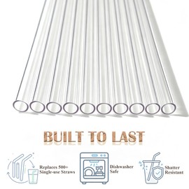 Replacement Straws for YETI Rambler 35&40oz, 6 Pack with 2 Straw Brushes