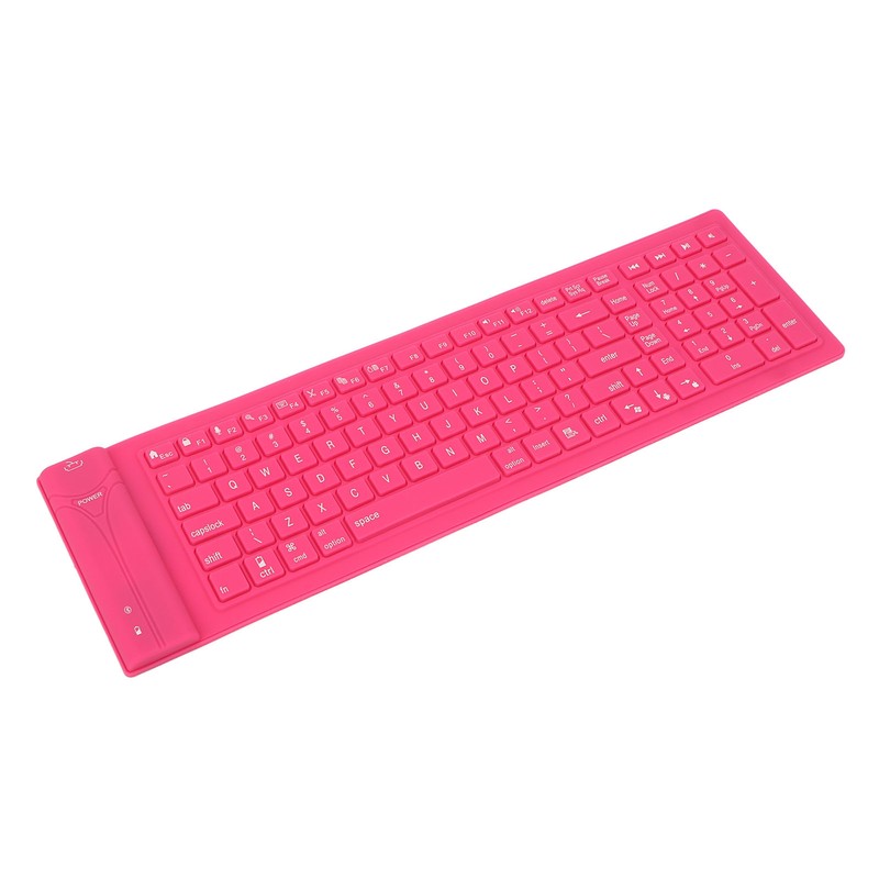 Foldable Silicone Keyboard 108 Keys Waterproof Full Sealing Design Mute