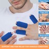 4Pcs Finger Ice Sleeves Hot Cold Compress Discomfort Relief Soft
