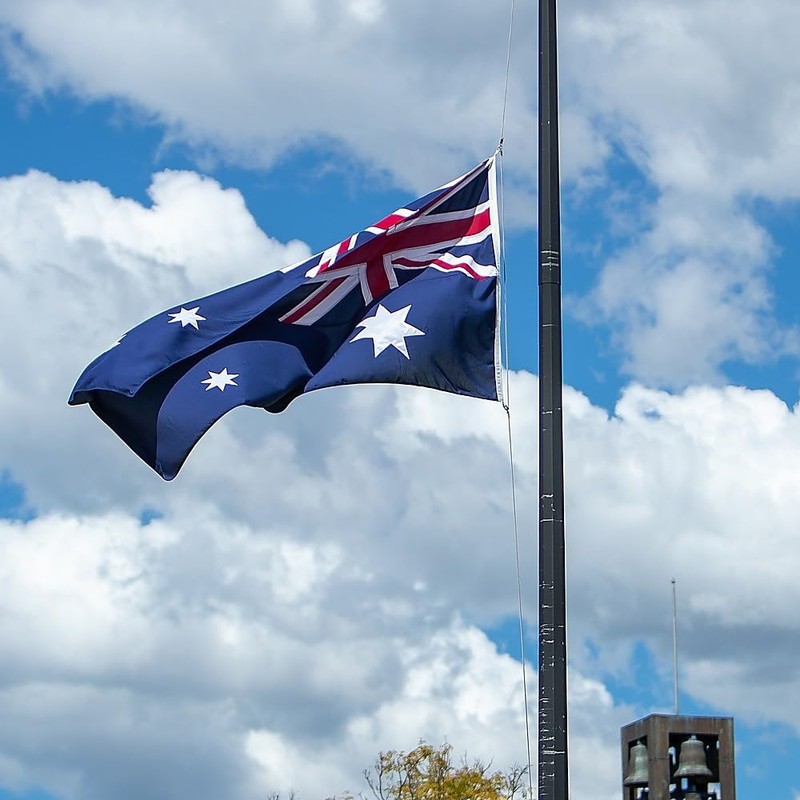 Australian Flag Heavy Duty Woven Spun Poly Australia Flag Metal