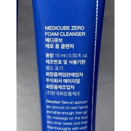 MEDICUBE Zero Foam Cleanser 5-Pack 15 ml Each Tube  (S6)