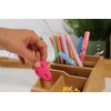 Wedo 61507 Butler bamboo, 3 compartments, pens insert, dimensions 15.4