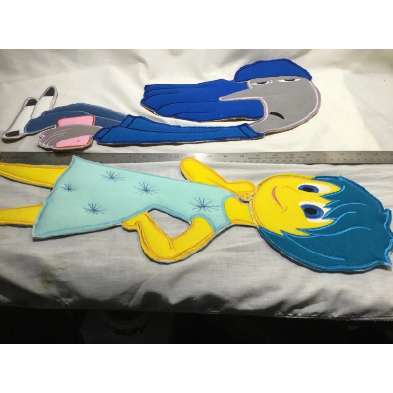 Handmade Inside Out Felt Wall Hanging Set Large