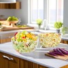 Qxbekmor Large Acrylic Salad Bowls and Serving Bowls, Great for