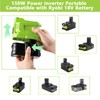 UNIKI 150W Powered Inverter Generator for Ryobi 18V Lithium Battery,for