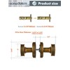 SORWDUERM 2 Pack Antique Brass Bronze Door Knobs Passage Door